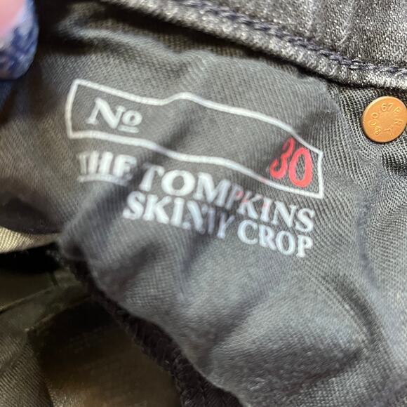 Polo Ralph Lauren The Tompkins Skinny Crop Distressed Jeans w/Belt Size 30 - Picture 5 of 11